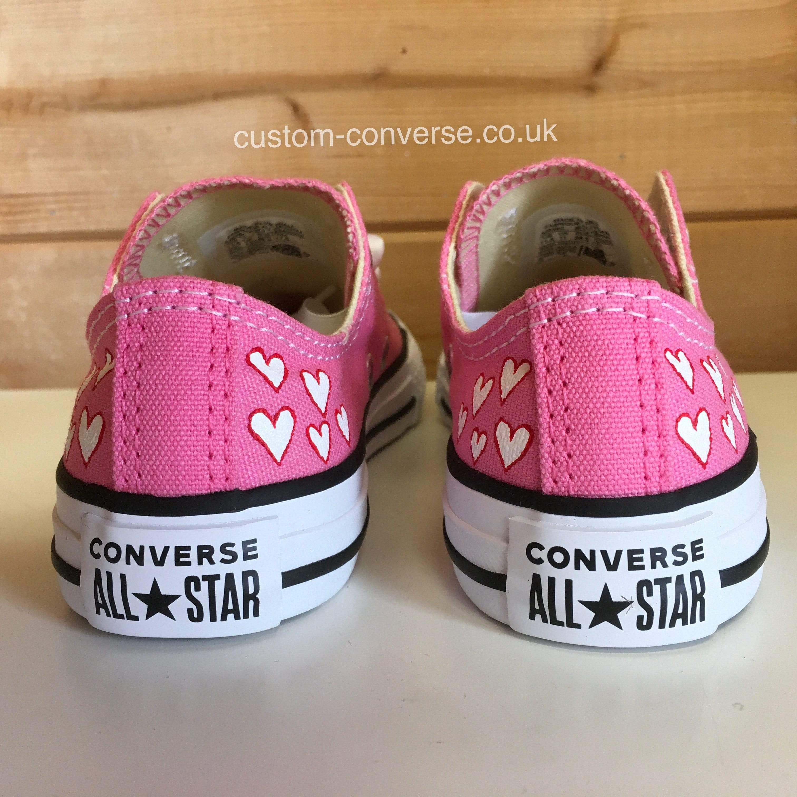 Converse with heart on sale kids