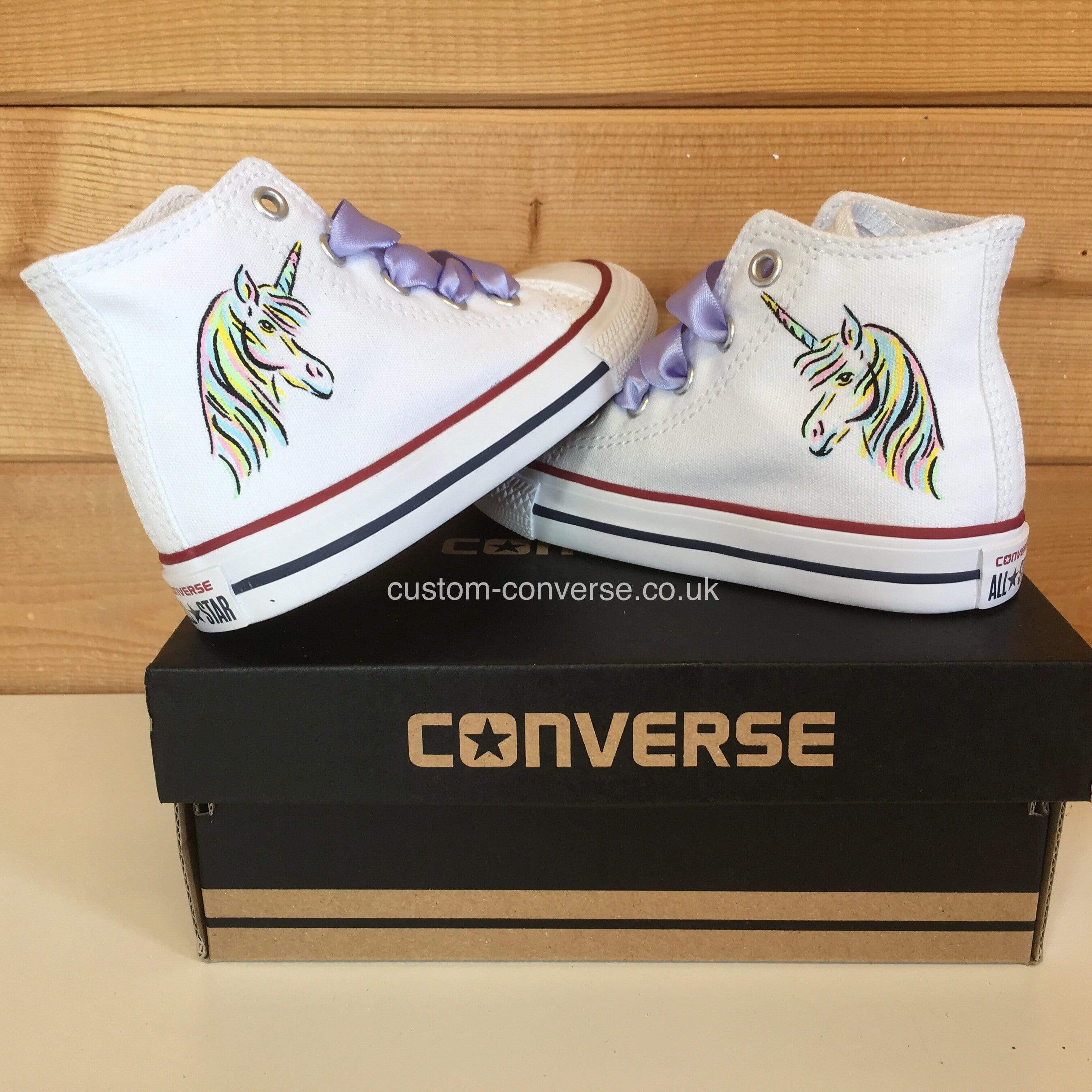 Kids Pastel Rainbow Unicorn Custom Converse Ltd Custom Converse Ltd