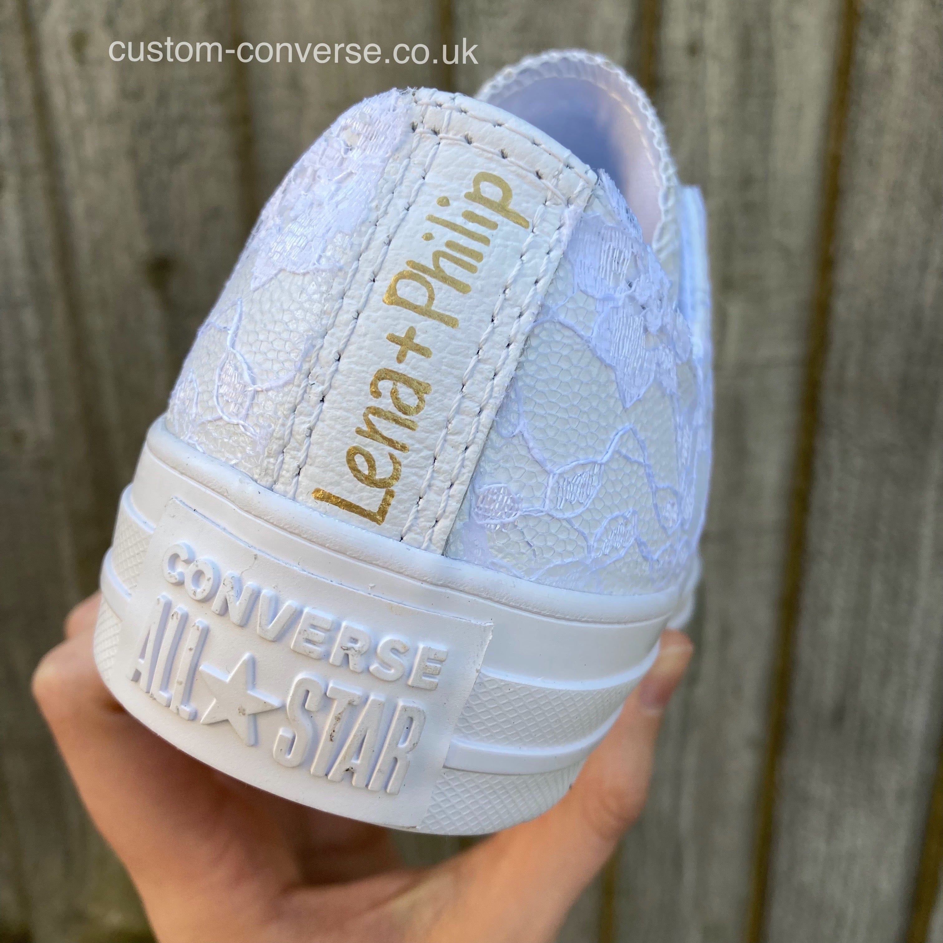 Lace Covering Leather Converse Custom Converse Ltd