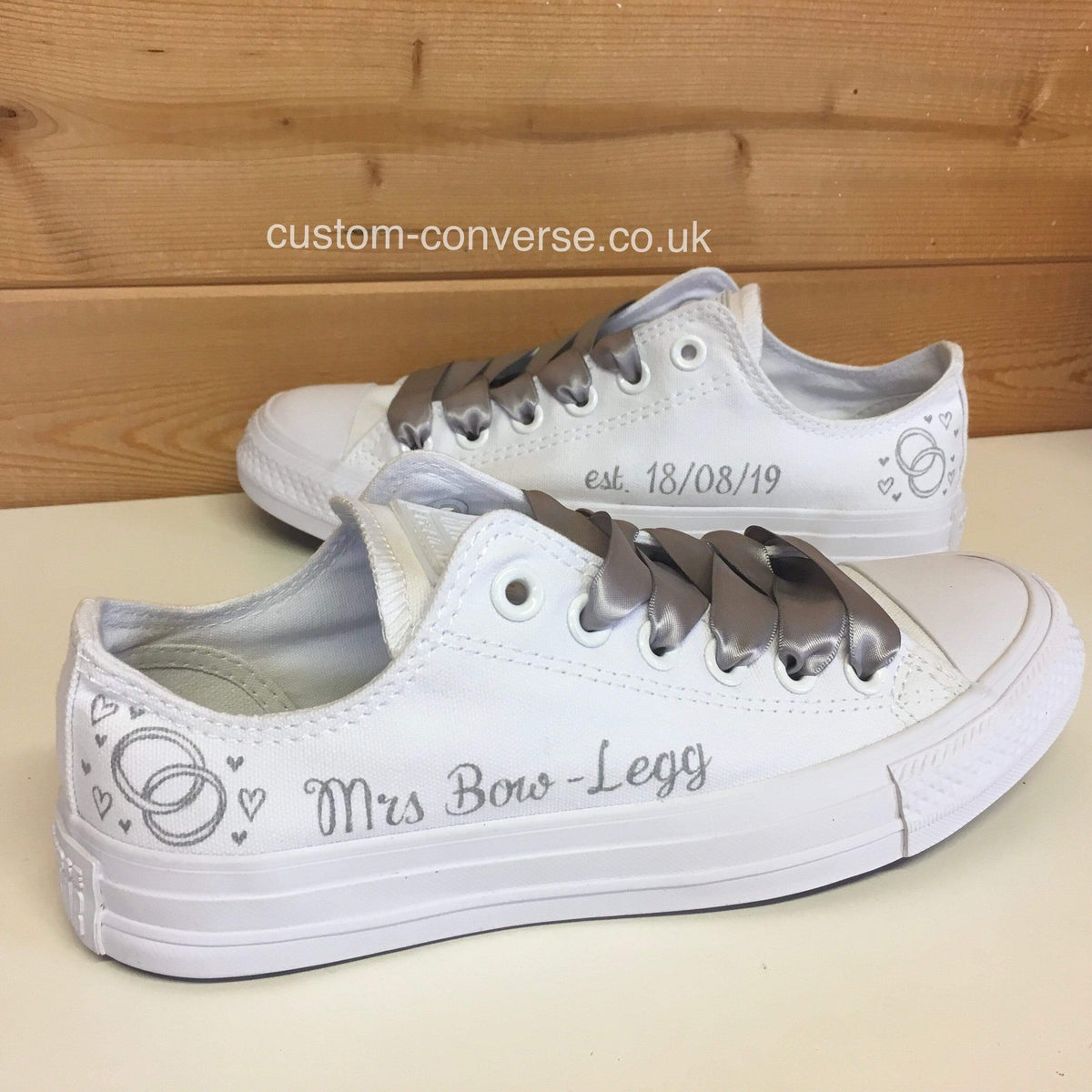 Converse Side Rings Custom made converse for weddings | Honestweddingadvice.com