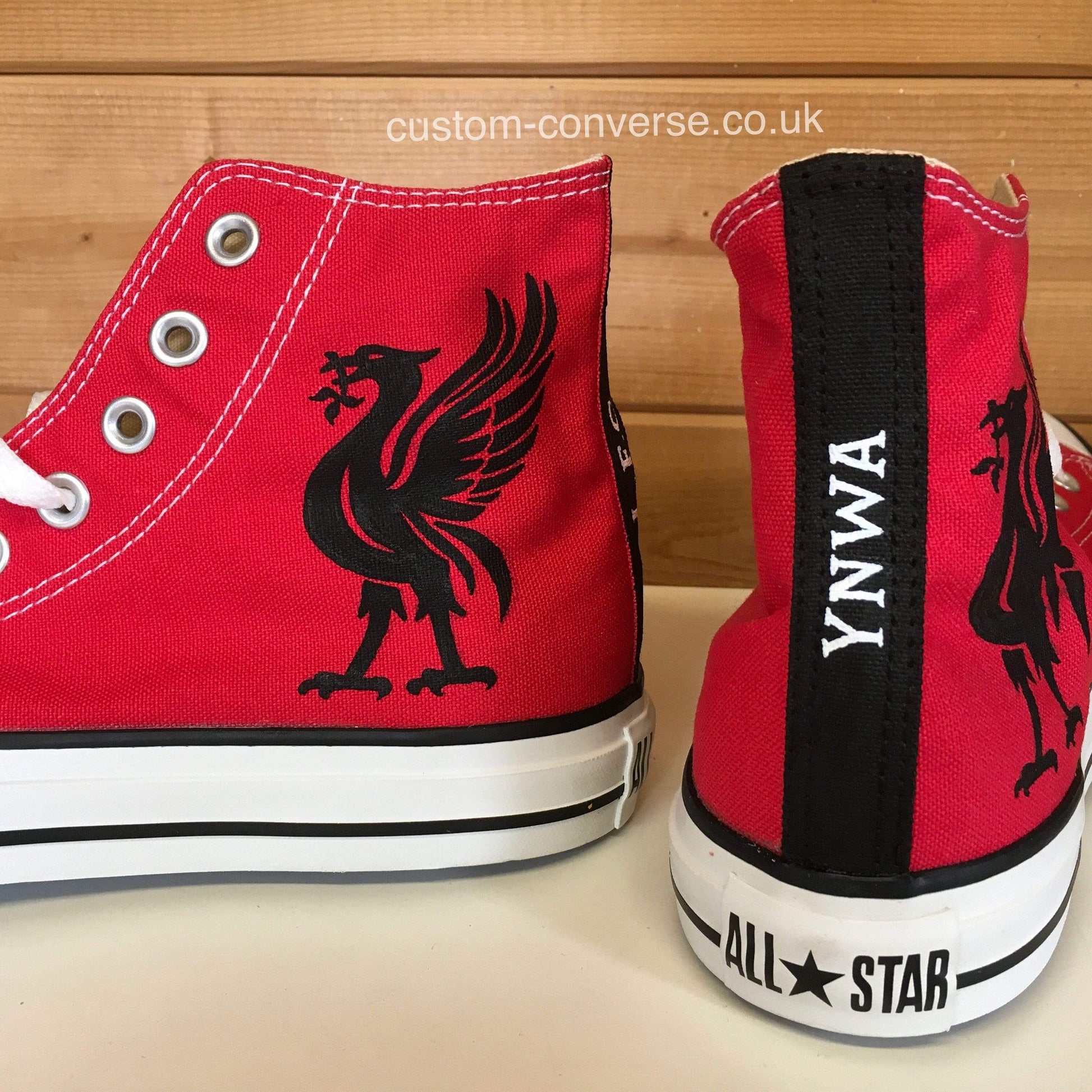 Liverpool FC Converse Custom Hand Painted Trainers