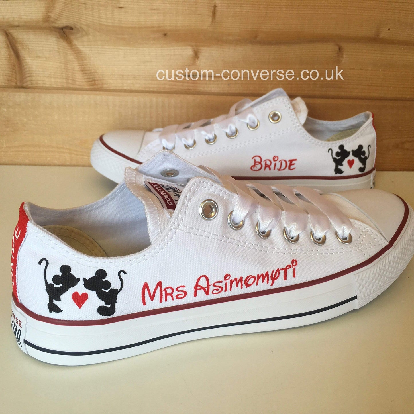 Minnie Heart Mickey Silhouette - Custom Converse Ltd.