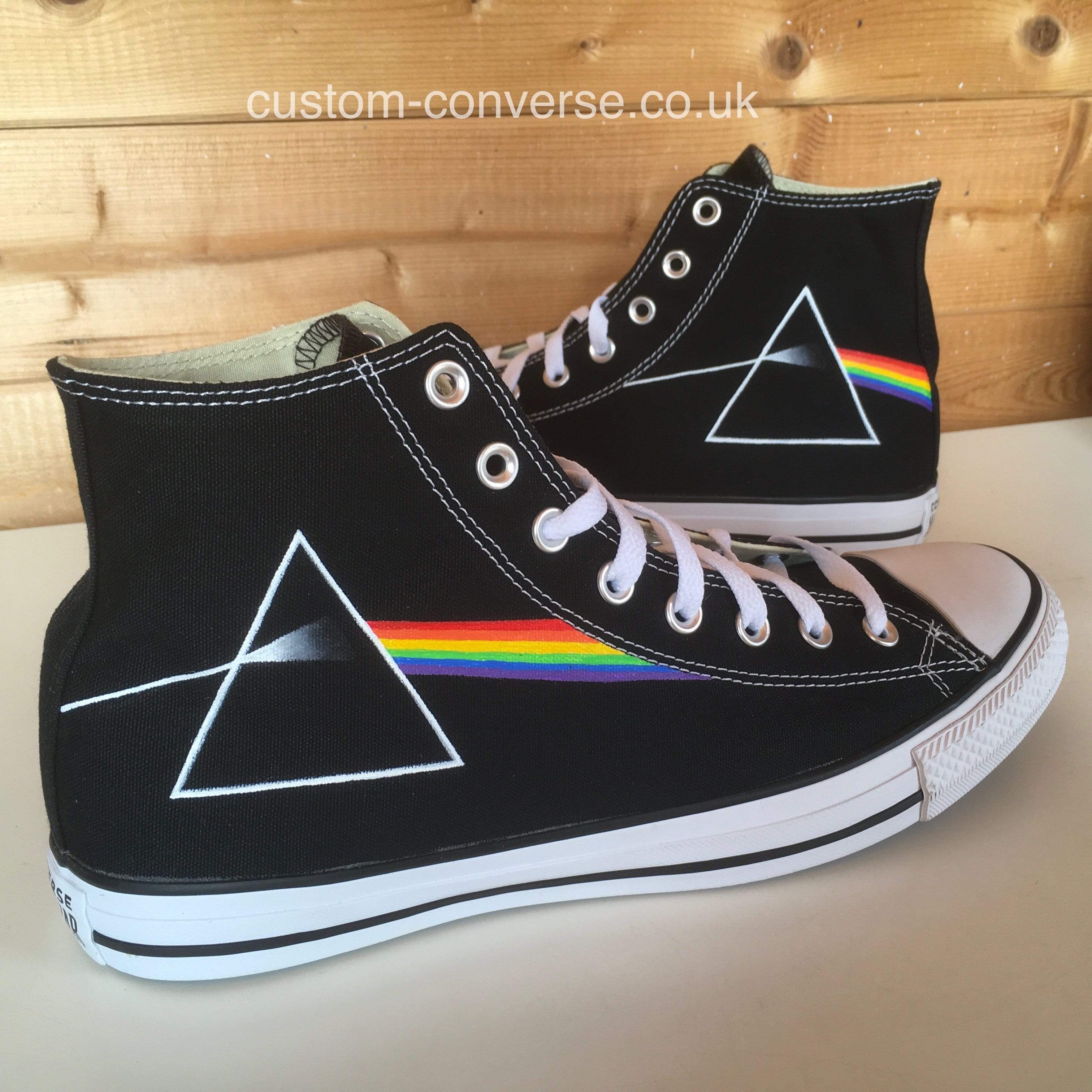 Pink floyd converse on sale shoes