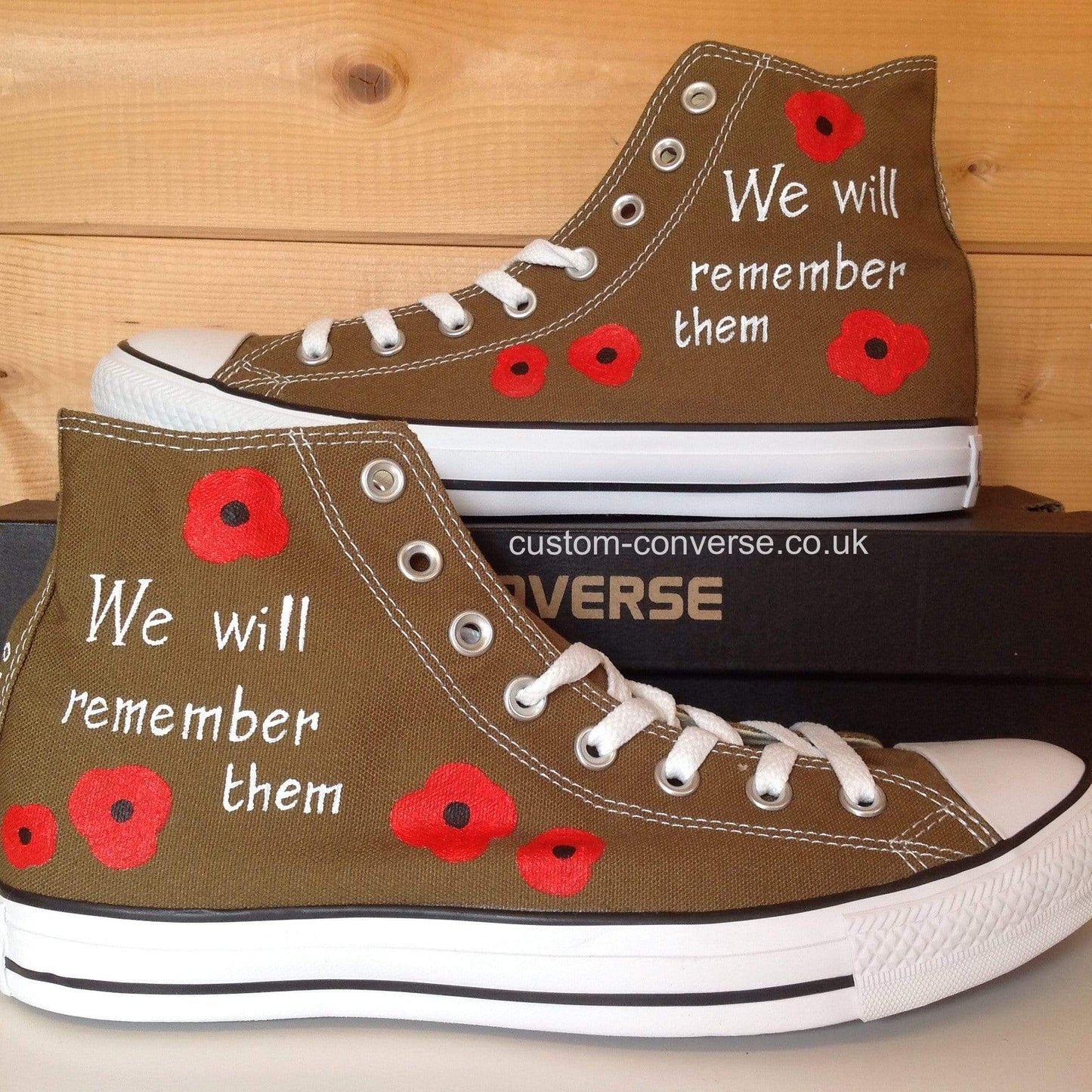 Remembrance Poppy - Custom Converse Ltd.