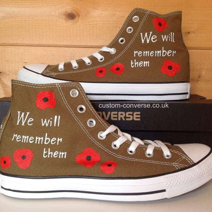 Remembrance Poppy - Custom Converse Ltd.