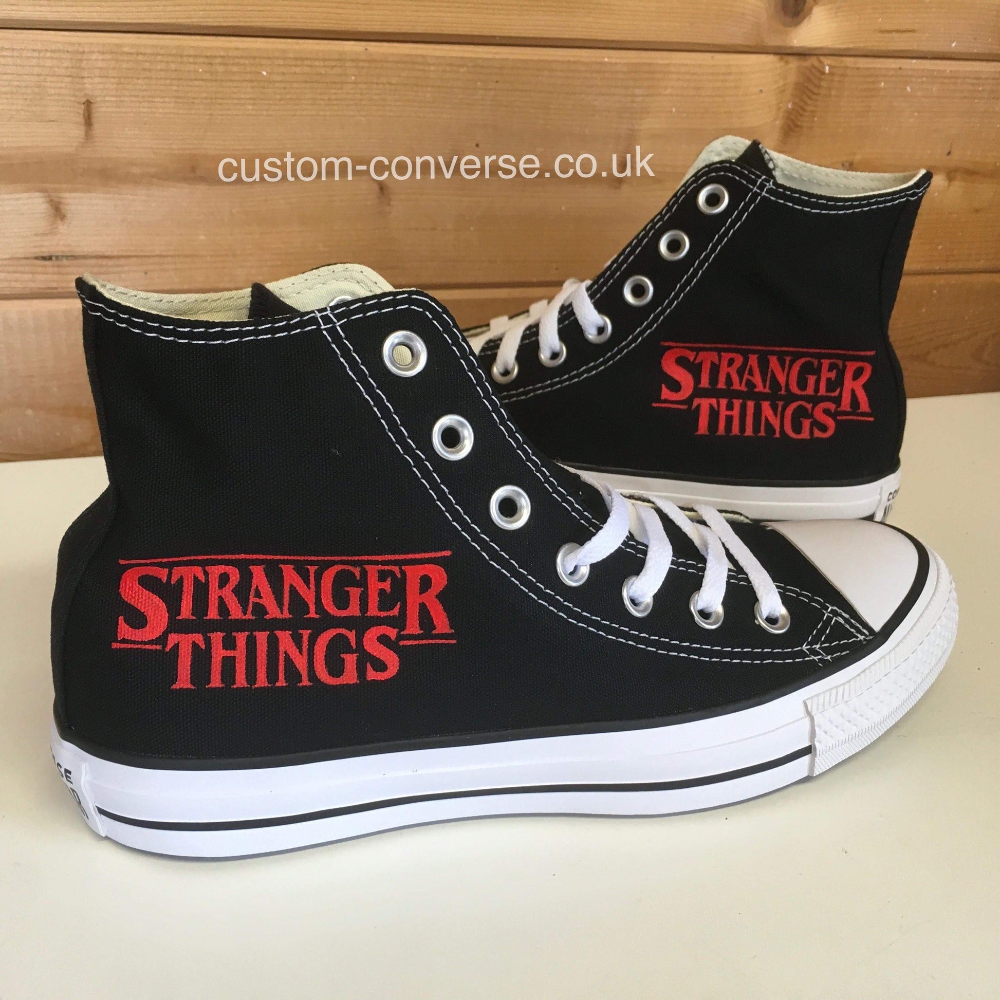 Stranger Things Converse Custom Hand Painted Trainers