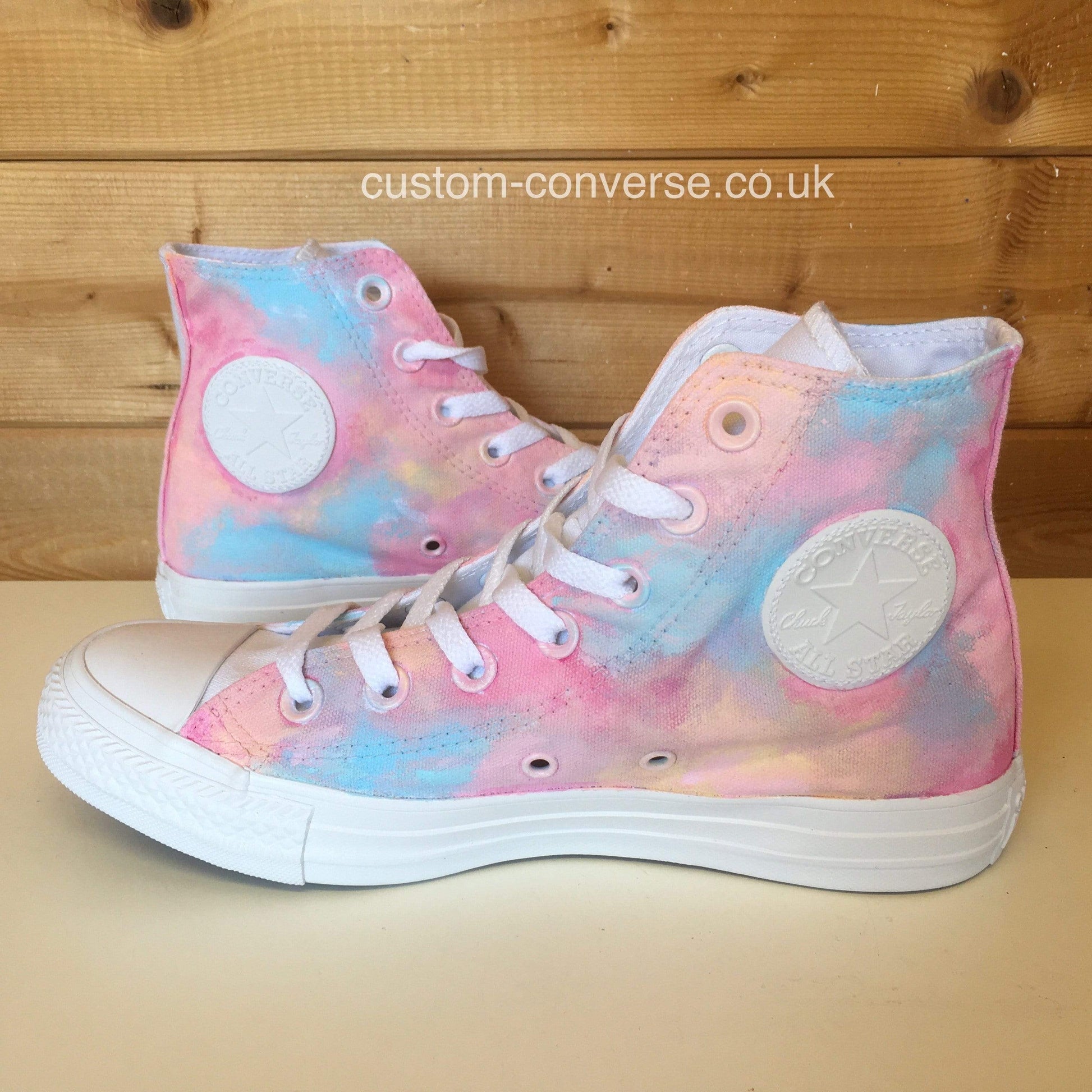Sunset Lover High Top Converse Custom Trainers