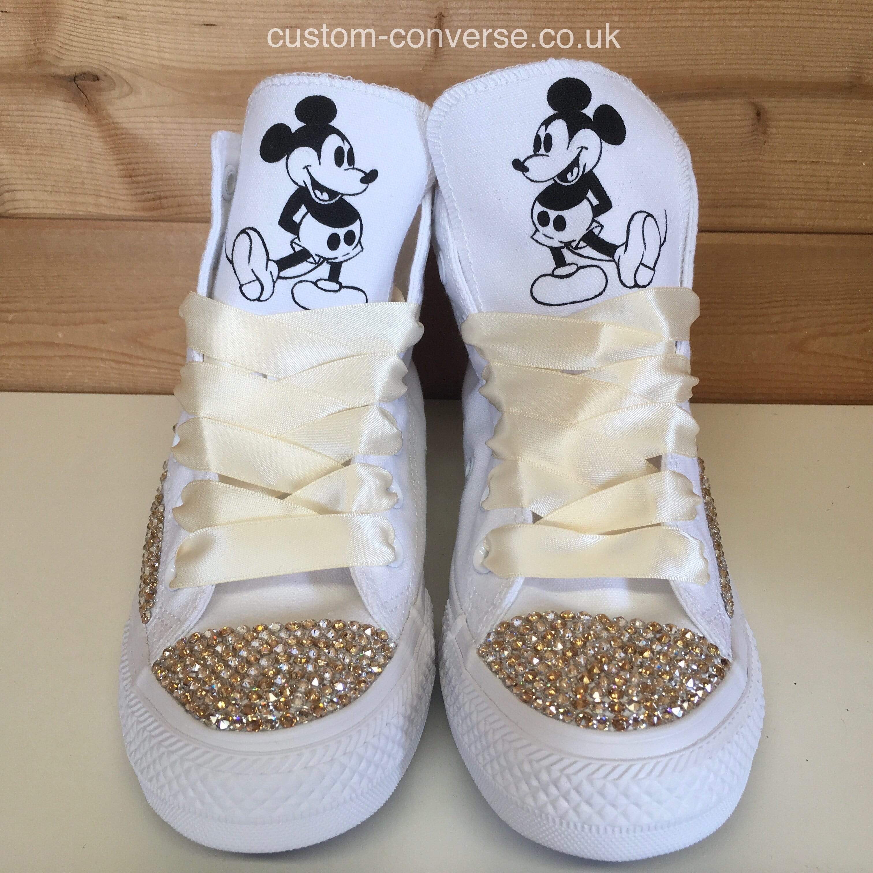 Mickey mouse 2025 bling converse