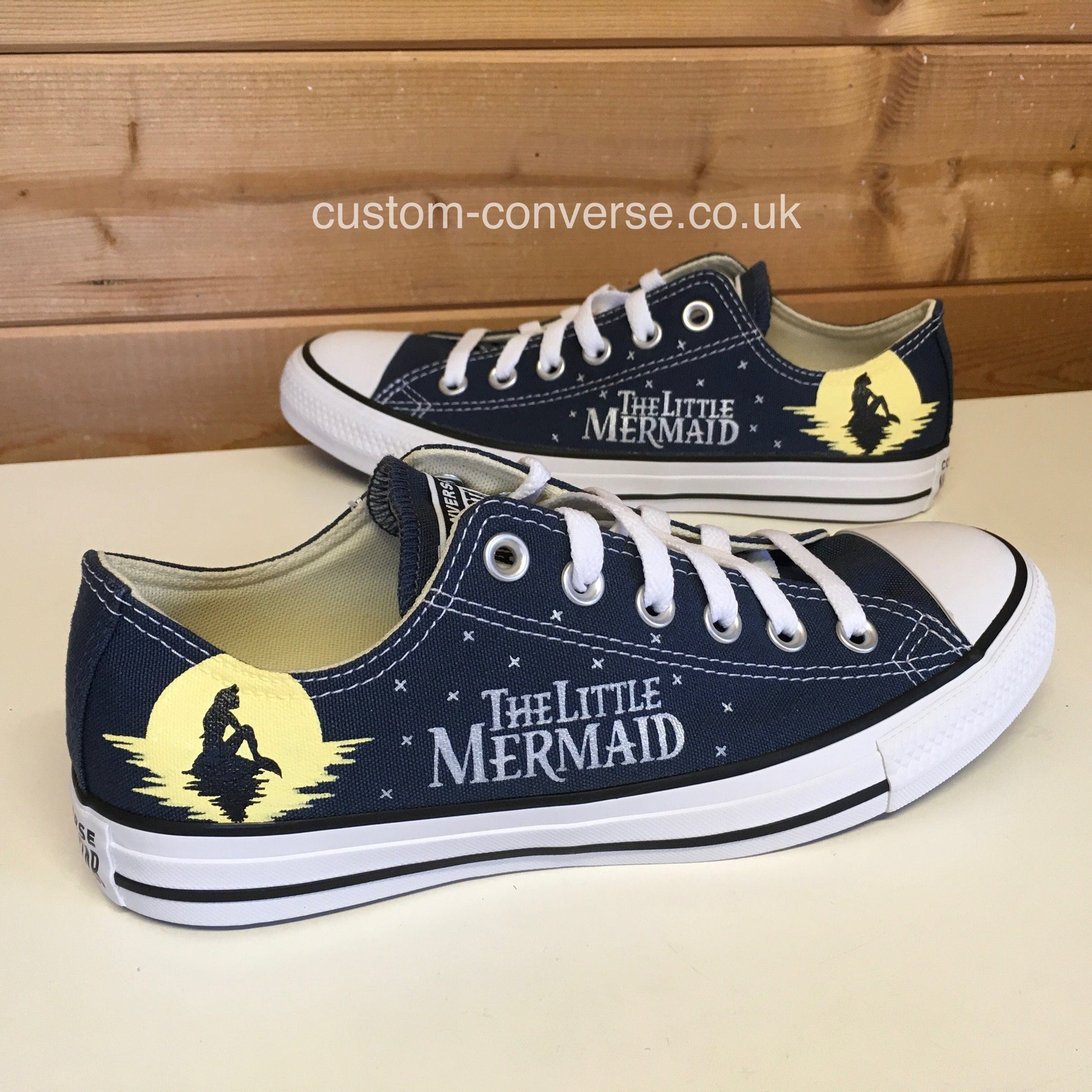 Hand Painted Little Mermaid Converse Shoes New The Little Mermaid