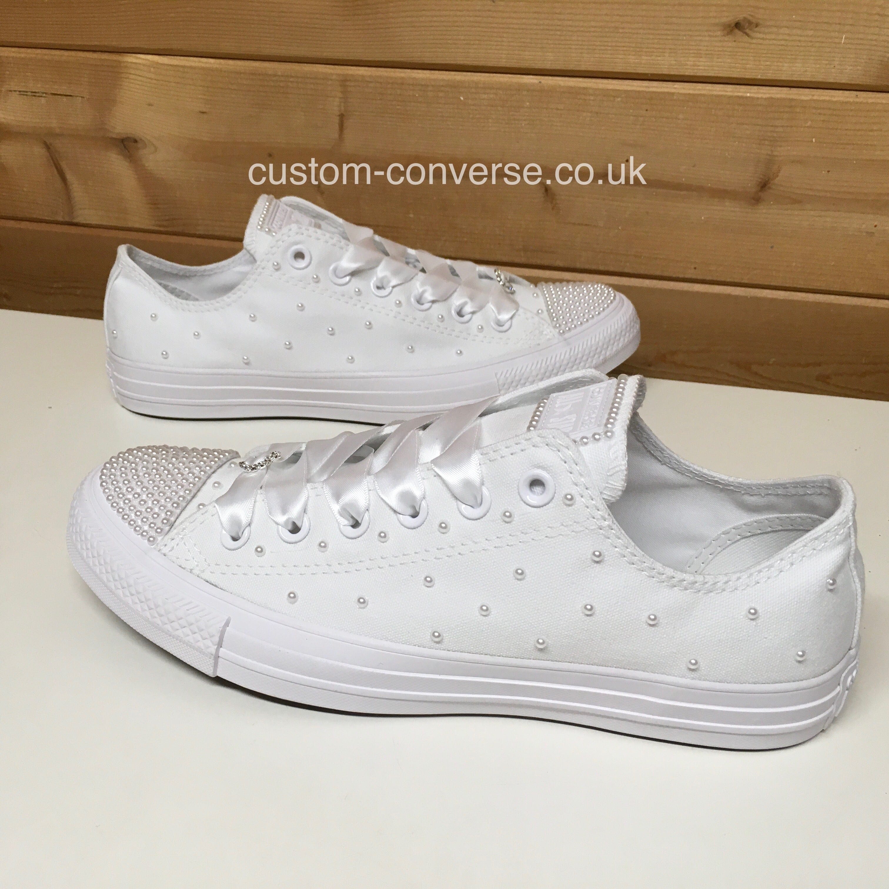 White Pearl Scatter Custom Converse Ltd