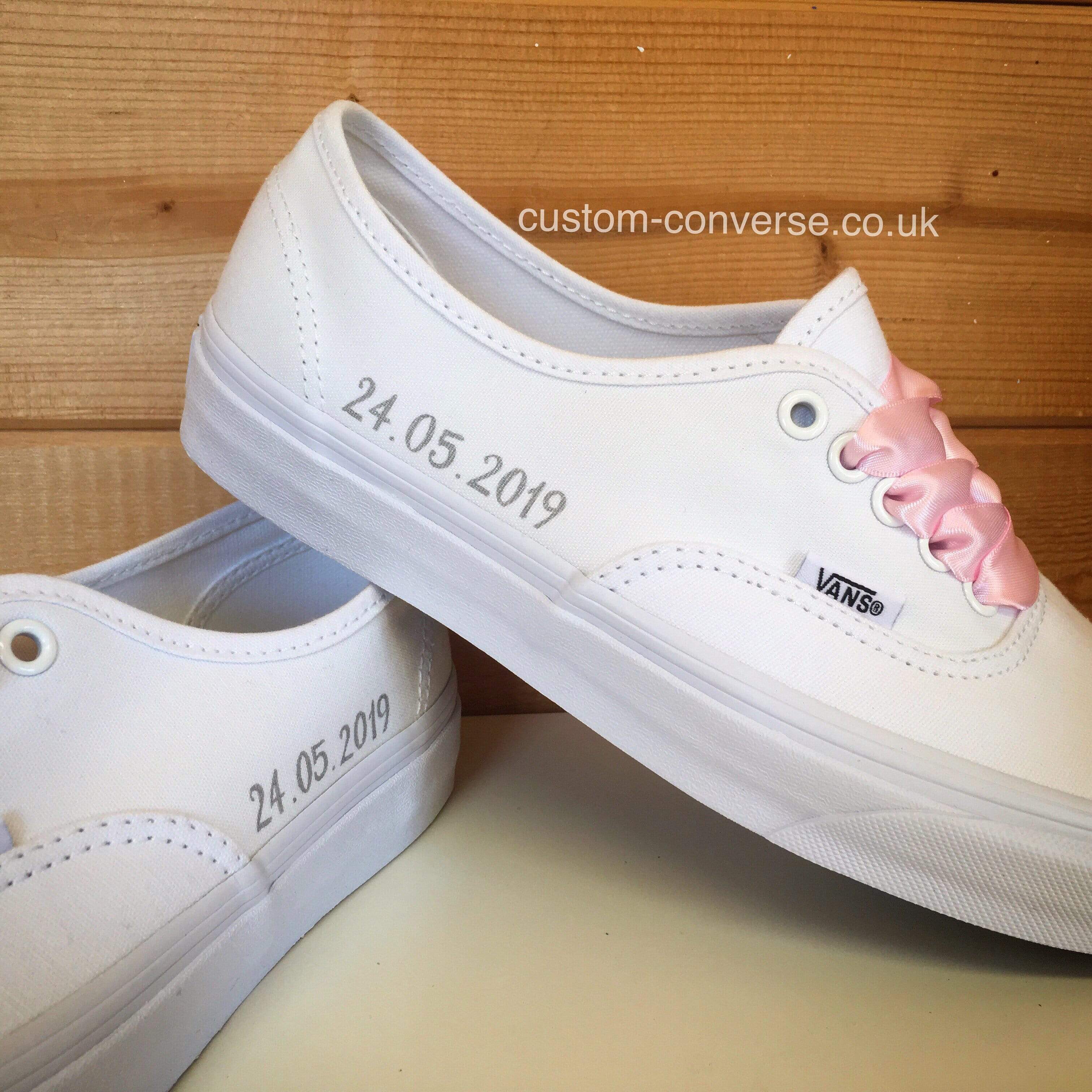 Personalised vans shoes uk on sale