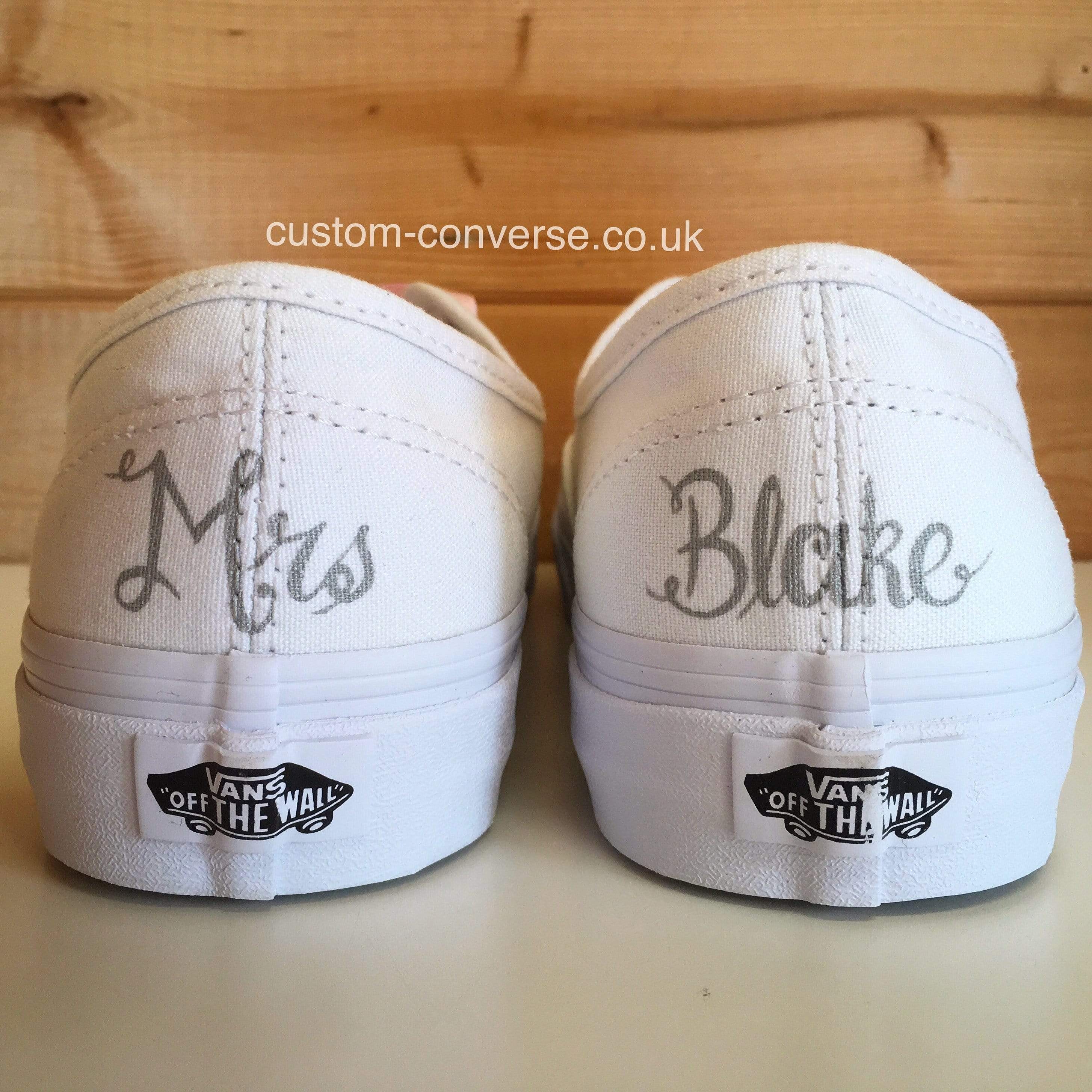 Customised vans cheap trainers uk